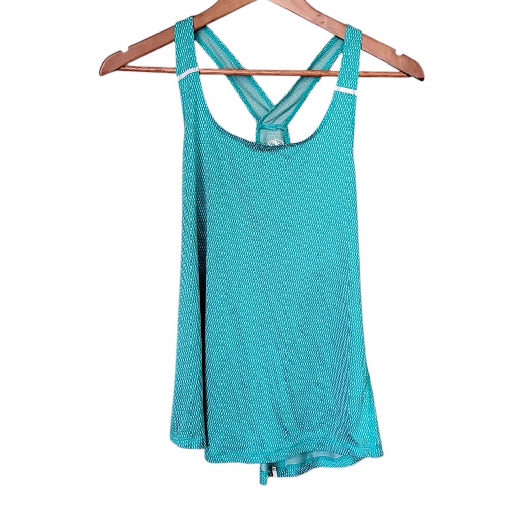 Athletic Works Teal Racer Back Tank Top Size Small